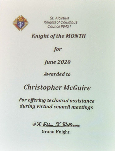 June Knight of the Month